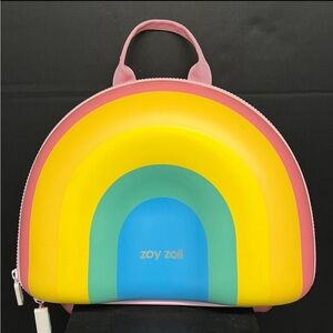 Adorable Zoy zoii Kids Hard Backpack, Rainbow Preschool/Toddler Mini Travel Bag
